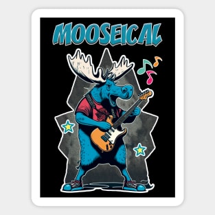 Mooseical - Rock N Roll Moose with a Electric Guitar Magnet